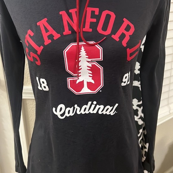Stanford long sleeve tee Under Armour size small loose turtleneck w drawstring - Picture 4 of 8